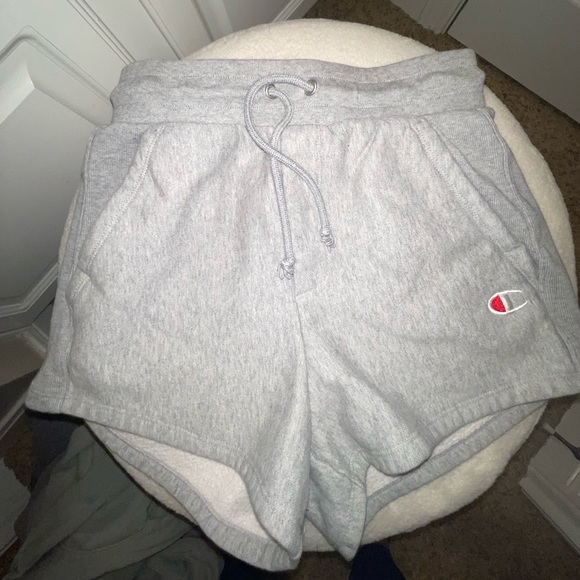 Womens Champion Grey Sweat Shorts 